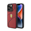 Ferrari Twist Metal Logo - Etui iPhone 15 Pro (czerwony) (FEHCP15LPTWR)