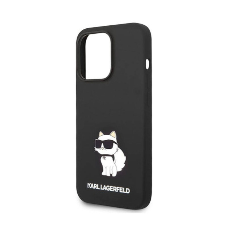 Karl Lagerfeld Silicone NFT Choupette - Etui iPhone 14 Pro Max (czarny) (KLHCP14XSNCHBCK)
