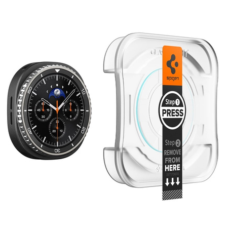 Spigen GLAS.TR EZ FIT 2-Pack - Szkło hartowane do Samsung Galaxy Watch 8 Classic 46 mm (2 szt) (AGL09877)