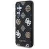 Guess 4G Printed Colored Peony Pattern MagSafe - Etui do Samsung Galaxy S25 (czarny) (GUHMS25SP4PWPK)