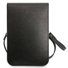 Guess Wallet Saffiano Triangle Logo Phone Bag – Torba na smartfona i akcesoria (Black) (GUWBSATMBK)