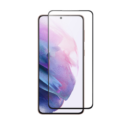 Crong 7D Nano Flexible Glass – Niepękające szkło hybrydowe 9H na cały ekran Samsung Galaxy S21 (CRG-7DNANO-SGA21)
