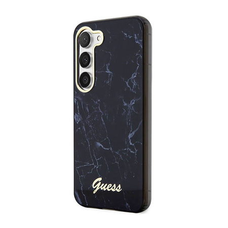 Guess Marble Collection - Etui Samsung Galaxy S23+ (czarny) (GUHCS23MPCUMAK)