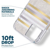 Case-Mate Pearl Stripes MagSafe - Etui iPhone 14 Plus zdobione masą perłową (Pearl Stripes) (CM049272)