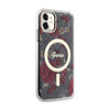 Guess Flower MagSafe - Etui iPhone 11 (Zielony) (GUHMN61HCFWSA)