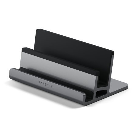 Satechi Dual Vertical Laptop Stand - aluminowa podstawka na laptopa oraz iPada - gwiezdna szarość (ST-ADVSM)
