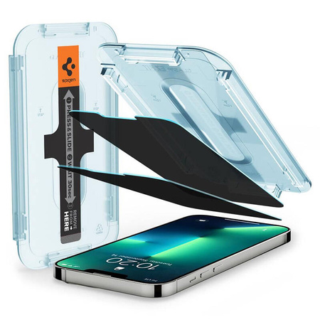 Spigen GLAS.TR EZ FIT Privacy 2-Pack - Szkło hartowane z filtrem prywatyzującym do iPhone 16e / iPhone 14 / iPhone 13 Pro / iPhone 13 2 szt (AGL03388)