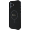 Guess Saffiano Classic Logo MagSafe - Etui iPhone 16 Plus (czarny) (GUHMP16MPSAHMCK)