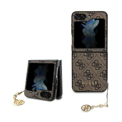 Guess 4G Charms Collection - Etui do Samsung Galaxy Z Flip 5 (brązowy) (GUHCZF5GF4GBR)