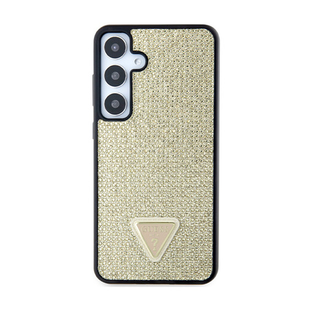 Guess Rhinestone Triangle - Etui Samsung Galaxy S24+ (złoty) (GUHCS24MHDGPPD)