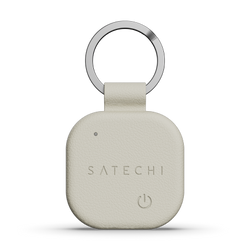 Satechi FindAll Keychain - brelok ze skóry wegańskiej z lokalizatorem kompatybilny z Apple Find My (sand) (ST-LKCFW)
