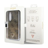Guess Leather 4G Triangle Strass - Etui Samsung Z Fold 5 (brązowy) (GUHCZFD5P4TDPW)