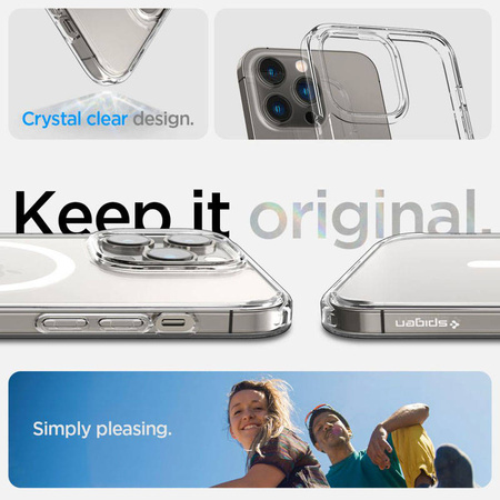 Spigen Ultra Hybrid Mag MagSafe – Etui do iPhone 14 Pro Max (Biały) (ACS04825)