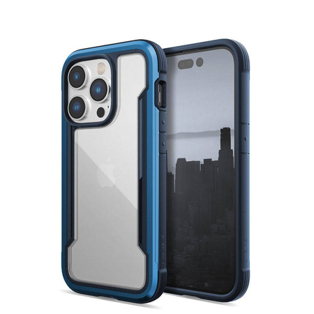 X-Doria Raptic Shield - Etui aluminiowe iPhone 14 Pro (Drop-Tested 3m) (Marine Blue) (494083)