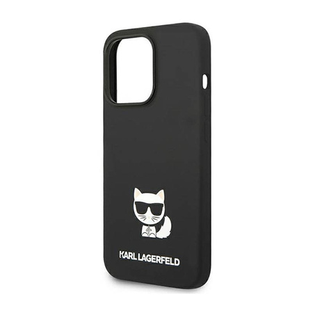 Karl Lagerfeld Choupette Body - Etui iPhone 14 Pro (czarny) (KLHCP14LSLCTBK)