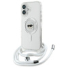 Karl Lagerfeld Crossbody IML Karl Head MagSafe - Etui iPhone 16 (przezroczysty) (KLHMP16SHCKHNT)