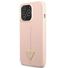 Guess Silicone Triangle Logo - Etui iPhone 13 Pro (różowy) (GUHCP13LSLTGP)
