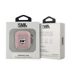Karl Lagerfeld Monogram Choupette Head - Etui AirPods 1/2 gen (różowy) (KLA2PGCHPP)