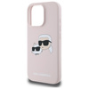 Karl Lagerfeld Silicone Double Heads Print MagSafe - Etui iPhone 16 Pro Max (różowy) (KLHMP16XSKCHPPLP)