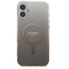 Guess IML Glitter Gradient MagSafe - Etui iPhone 16 Plus (brązowy) (GUHMP16MHGRCELW)