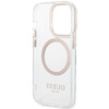 Guess Metal Outline Magsafe - Etui iPhone 15 (przezroczysty / złoty) (GUHMP15SHTRMD)