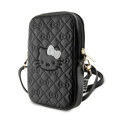 Hello Kitty Quilted Bows Strap - Torebka crossbody na telefon (czarny) (HKPBPEKHBPK)
