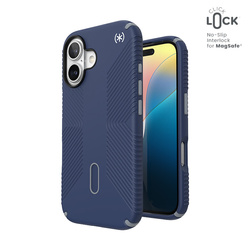 Speck Presidio2 Grip ClickLock & MagSafe - Etui iPhone 16 (Coastal Blue / Dust Grey / White) (150689-3206)