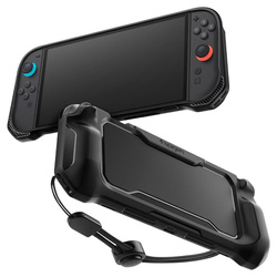 Spigen Rugged Armor - Etui do Nintendo Switch 2 (Matte Black) (ACS09075)