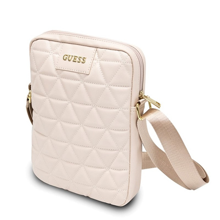 Guess Quilted Tablet Bag - Torba na notebooka / tablet 10" (różowy) (GUTB10QLPK)