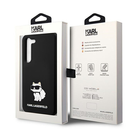 Karl Lagerfeld Silicone Choupette - Etui Samsung Galaxy S24 (czarny) (KLHCS24SSNCHBCK)