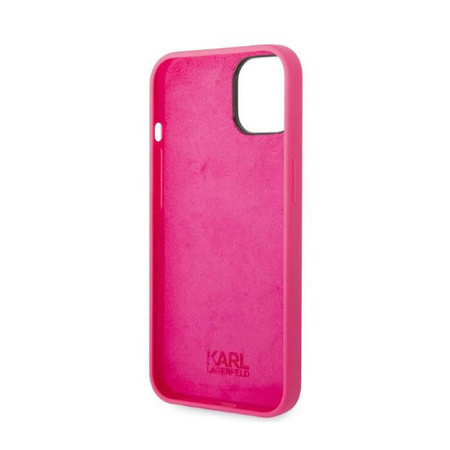 Karl Lagerfeld Silicone RSG - Etui iPhone 14 Plus (różowy) (KLHCP14MSRSGRCF)