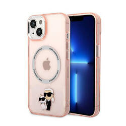 Karl Lagerfeld IML NFT Karl & Choupette MagSafe - Etui iPhone 14 Plus (różowy) (KLHMP14MHNKCIP)