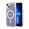 Guess 4G MagSafe - Etui iPhone 14 Plus (Purpurowy) (GUHMP14MH4STU)