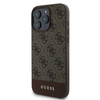 Guess 4G Bottom Stripe - Etui iPhone 16 Pro Max (brązowy) (GUHCP16XG4GLBR)
