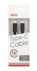 Unitek Kabel Przewód USB-C do microUSB 1m Czarny (Y-C473BK)