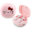 Hello Kitty O Glossy Finish - Słuchawki TWS + etui ładujące (różowy) (HKTWSROKFP)
