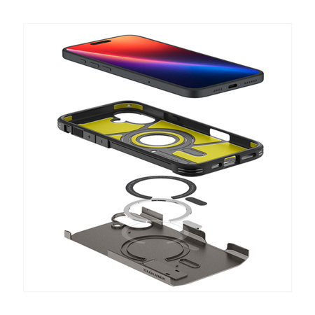 Spigen Tough Armor Mag MagSafe - Etui do iPhone 16 (Gunmetal) (ACS08215)