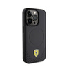 Ferrari Carbon Metal Logo MagSafe - Etui iPhone 15 Pro (czarny) (FEHMP15LPTEK)
