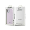 DKNY Liquid Silicone Small Metal Logo MagSafe - Etui iPhone 15 Plus / 14 Plus (różowy) (DKHMP15MSMCHLP)