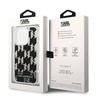 Karl Lagerfeld Monogram Liquid Glitter - Etui iPhone 14 Pro Max (czarny) (KLHCP14XLMNMK)