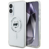 Karl Lagerfeld Button Choupette Head Printed Logo MagSafe - Etui Samsung Galaxy S25 Edge (biały) (KLHMS25EHLSCHH)