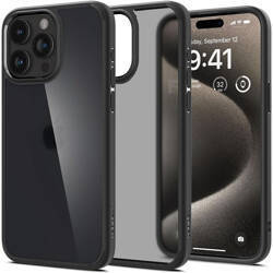 Spigen Ultra Hybrid - Etui do iPhone 15 Pro (Frost Black) (ACS06709)