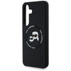 Karl Lagerfeld Silicone Double Heads And Circle MagSafe - Etui Samsung Galaxy S25 (czarny) (KLHMS25SSKCHTCK)