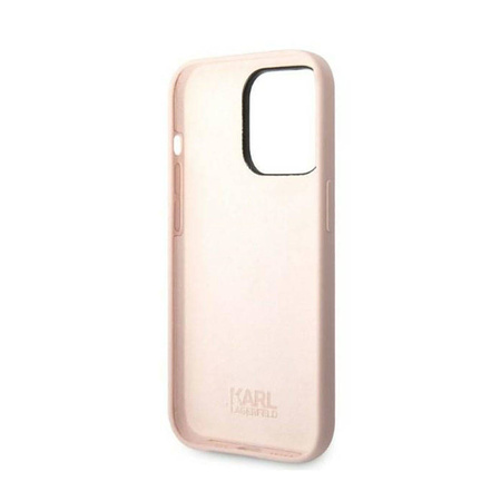 Karl Lagerfeld Silicone NFT Ikonik - Etui iPhone 14 Pro (różowy) (KLHCP14LSNIKBCP)