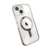 Speck Presidio Perfect-Clear Grip ClickLock & MagSafe - Etui iPhone 16e / iPhone 15 / iPhone 14 / iPhone 13 (Clear / Chrome Finish / Serene Silver) (150443-3199)