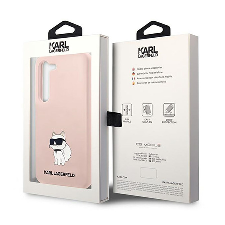 Karl Lagerfeld Silicone NFT Choupette - Etui Samsung Galaxy S23+ (różowy) (KLHCS23MSNCHBCP)