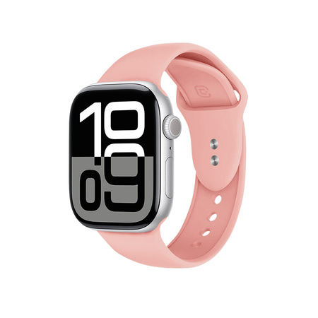 Crong Liquid - Pasek do Apple Watch 38/40/41/42mm (łososiowy) (CRG40LQBSLM)