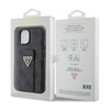 Guess Grip Stand 4G Triangle Strass Logo - Etui iPhone 15 (czarny) (GUHCP15SPGS4TDK)