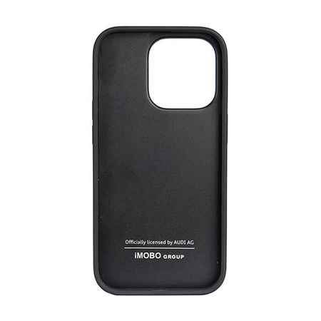 Audi Genuine Leather - Etui iPhone 14 Pro (Czarny) (AU-TPUPCIP14P-Q8/D1-BK)