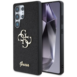 Guess Fixed Glitter Big 4G Metal Logo - Etui do Samsung Galaxy S25 Ultra (czarny) (GUHCS25LHG4SGK)